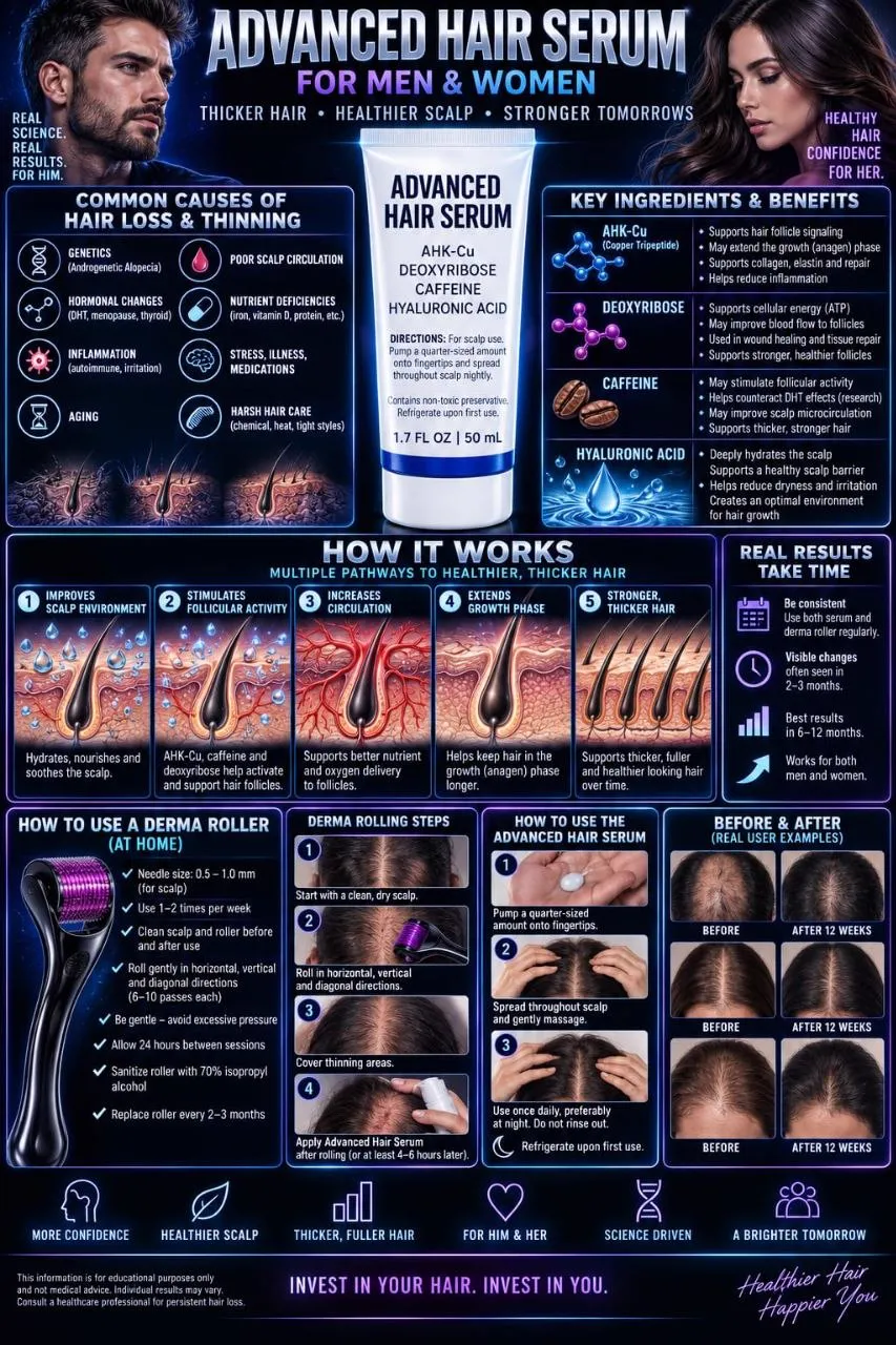 Advanced hair serum instructions