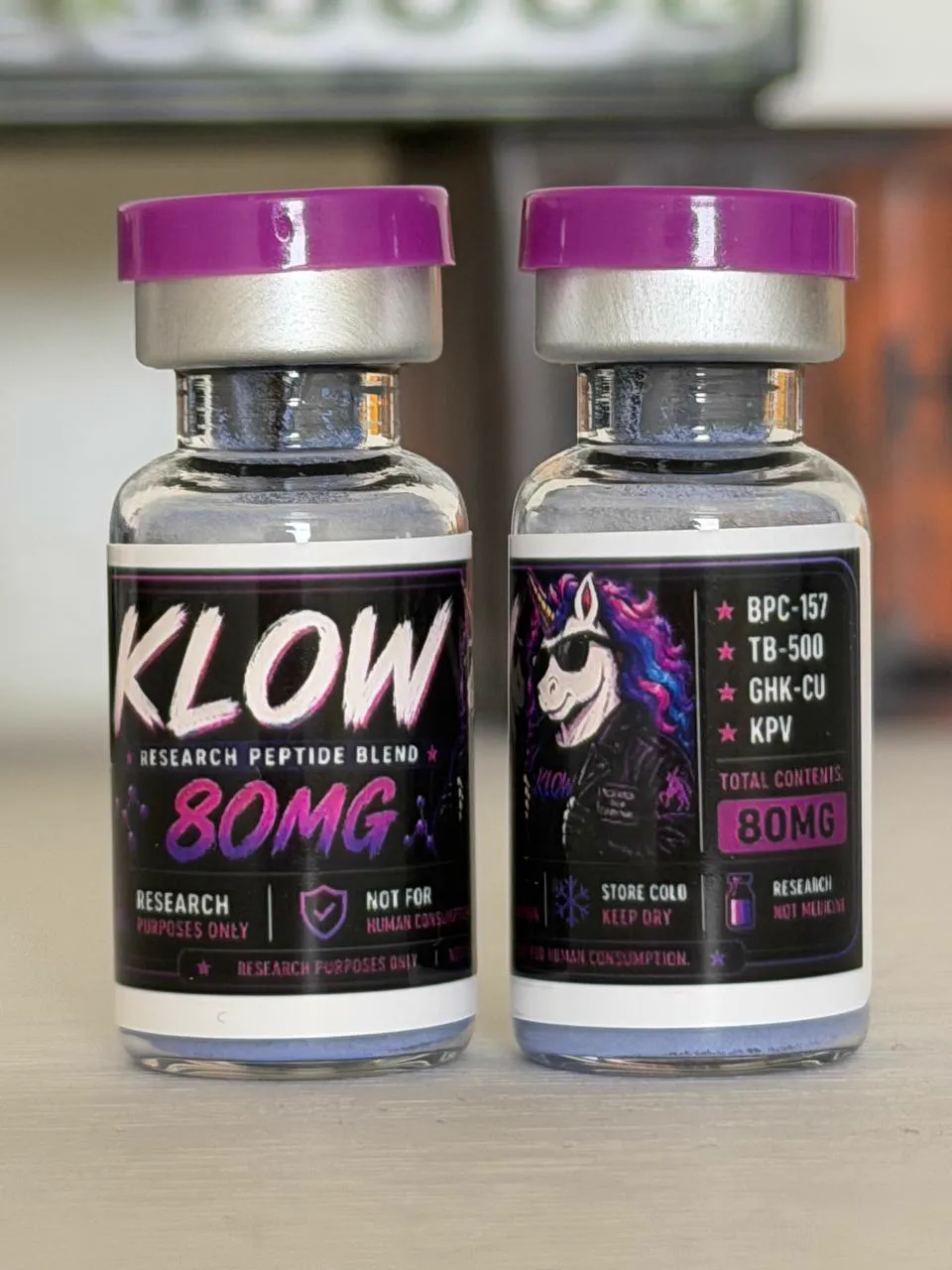 Unicorn Magic Factory KLOW research vials